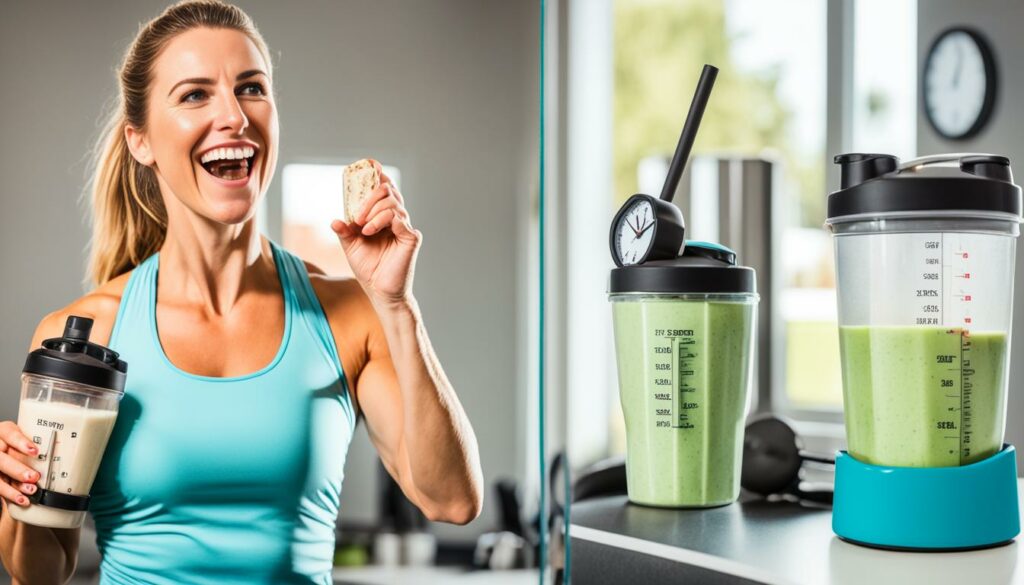 protein shake timing for weight loss